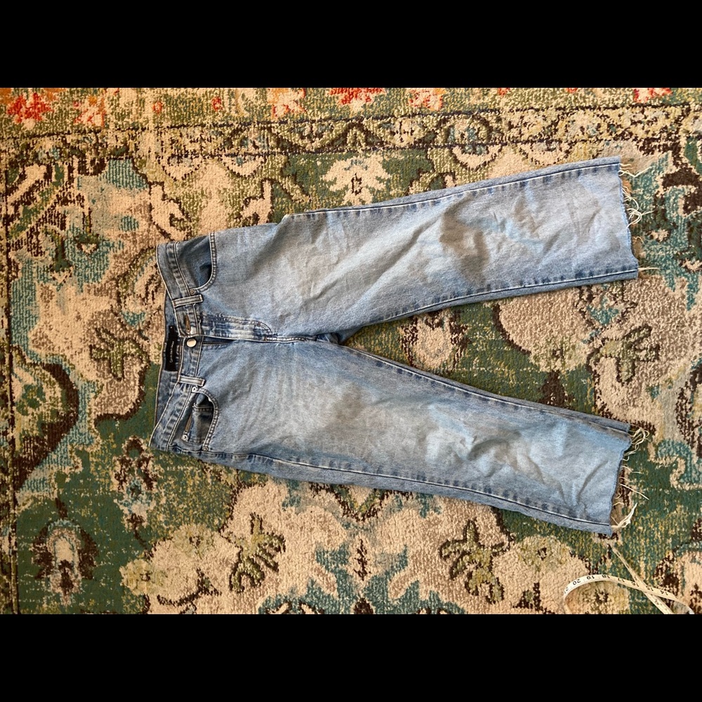 Calvin Klein jeans. Great condition- raw hem!